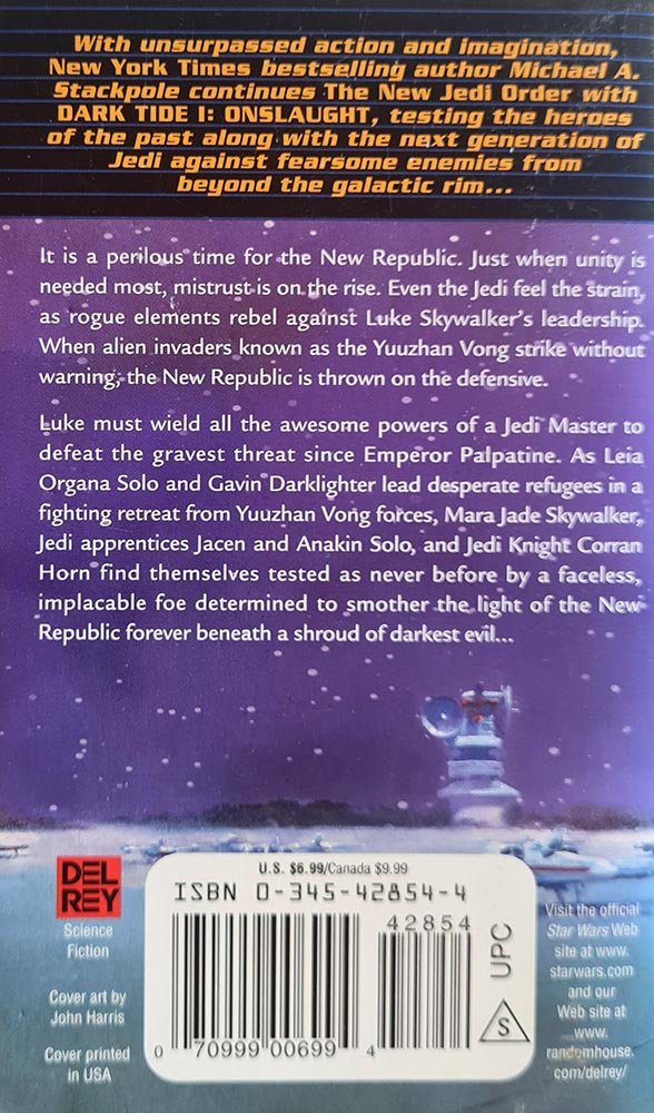 Star Wars: The New Jedi Order - Dark Tide I - Onslaught - Vinyl Kitchen