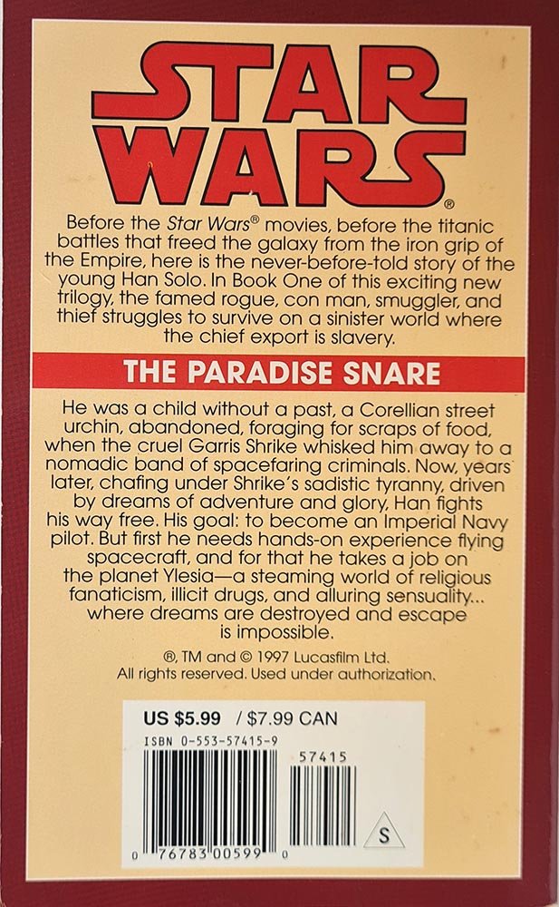 Star Wars: The Paradise Snare - Han Solo Trilogy 1 - Vinyl Kitchen