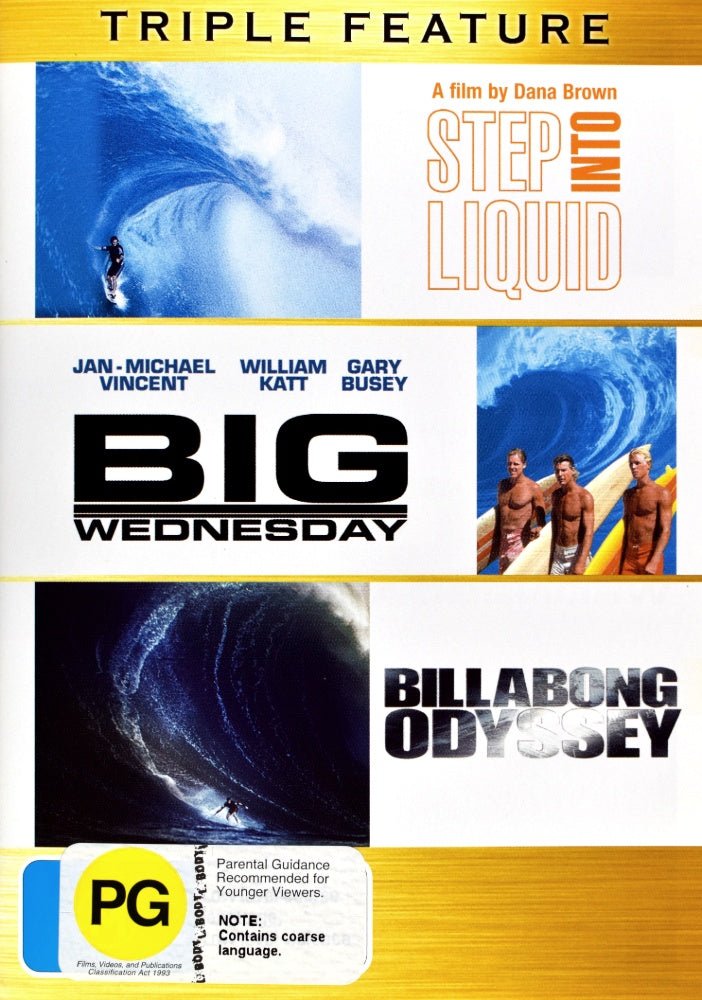 Step into Liquid / Big Wednesday / Billabong Odyssey - 2003 (DVD) - Vinyl Kitchen