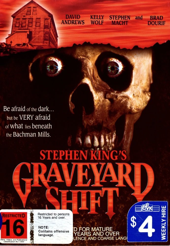 Stephen King's Graveyard Shift - 1990 (DVD) EX RENTAL - Vinyl Kitchen