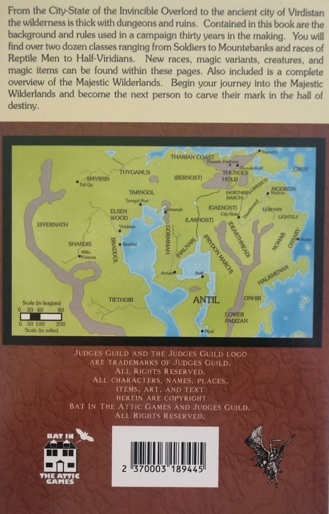 Swords & Wizardry - The Majestic Wilderlands (Supplement VI) - Vinyl Kitchen