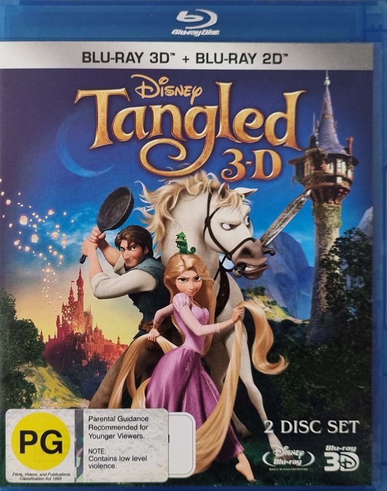 Tangled - 3D + 2D - 2010 (Blu Ray) - Vinyl Kitchen
