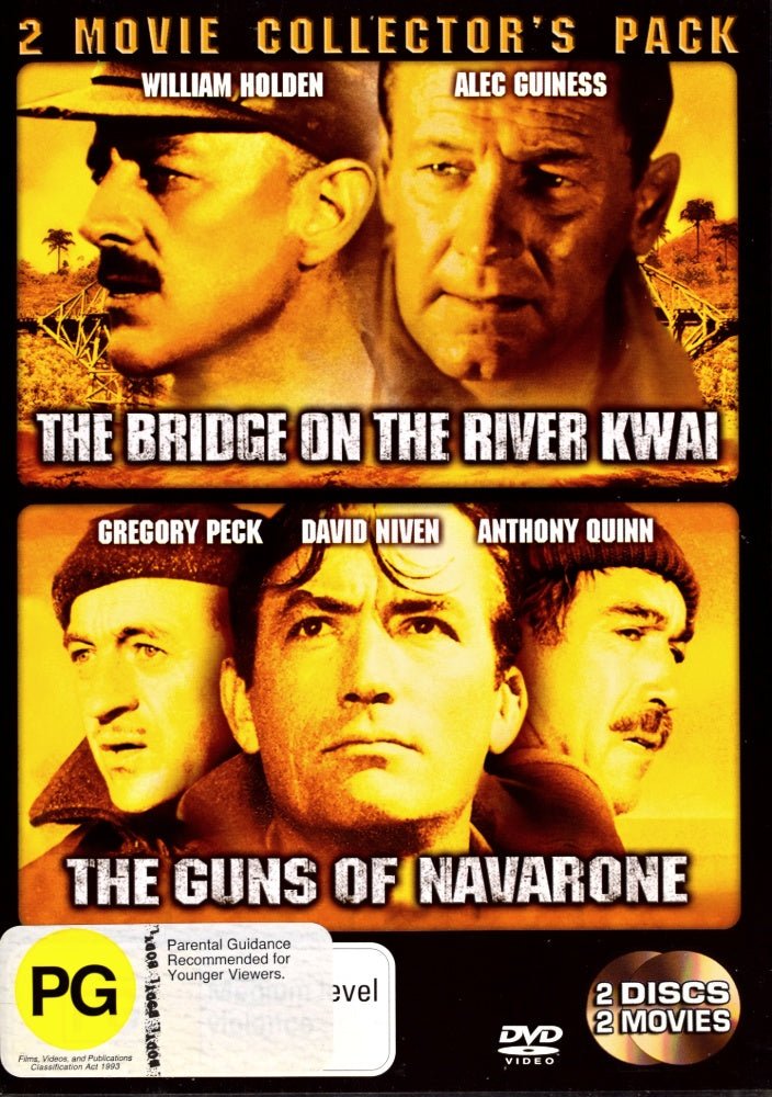The Bridge On The River Kwai / Guns Of Navarone - 1957 (DVD) - Vinyl Kitchen