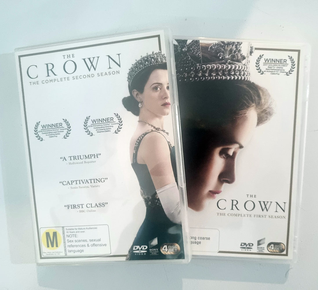 The Crown: Season 1 & 2 - 2016 (DVD) - Vinyl Kitchen