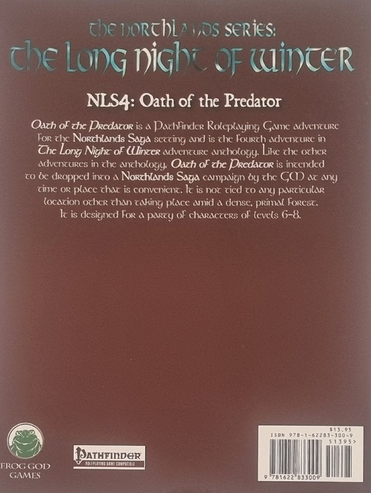 The Long Night of Winter - Oath of the Predator (Pathfinder Module) - Vinyl Kitchen