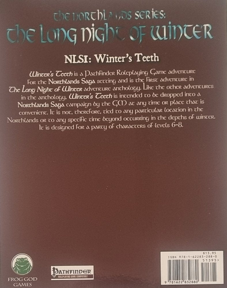 The Long Night of Winter - Winter's Teeth (Pathfinder Module) - Vinyl Kitchen