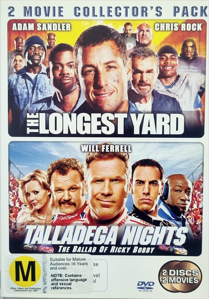 The Longest Yard / Talladega Nights - 2005 (DVD) - Vinyl Kitchen
