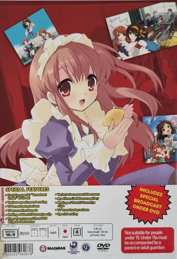 The Melancholy of Haruhi Suzumiya Collection - 2006 (DVD) - Vinyl Kitchen