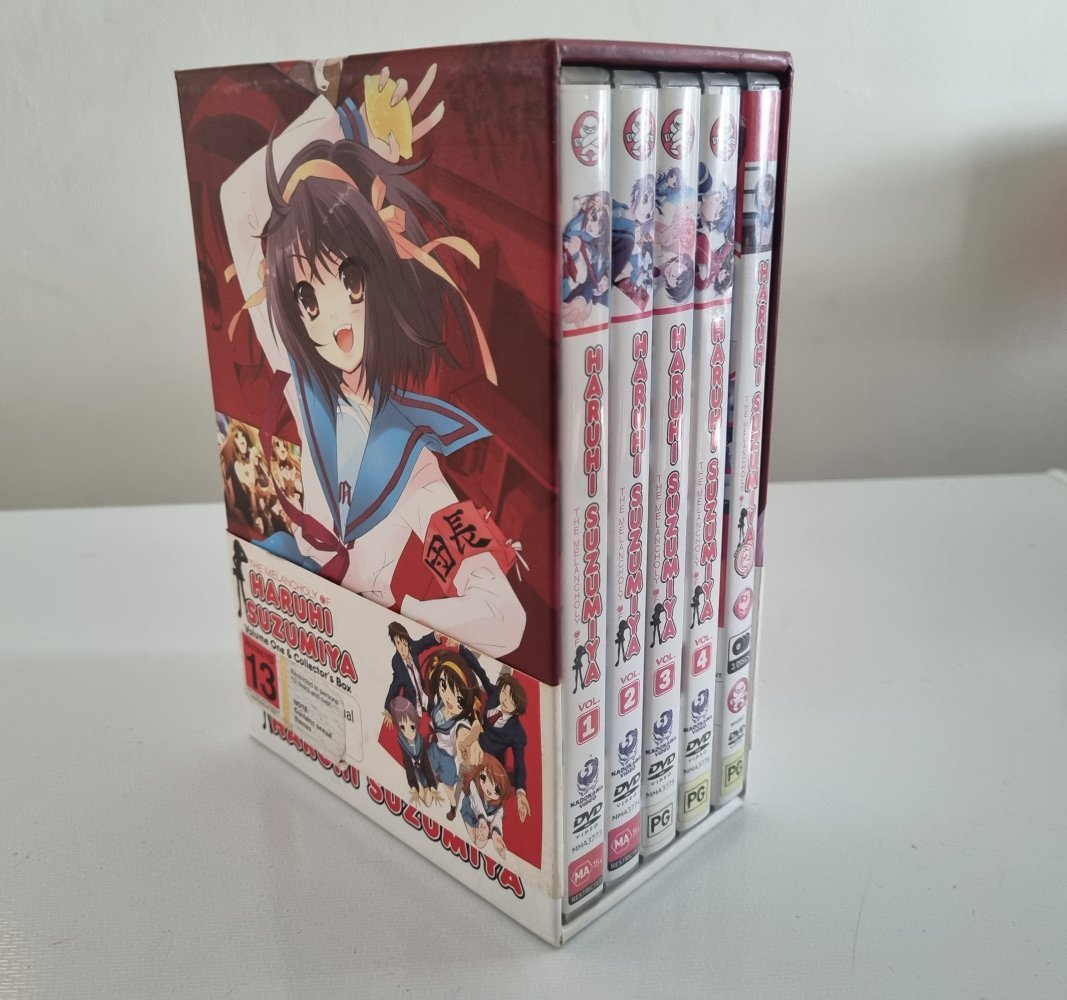 The Melancholy of Haruhi Suzumiya Vol 1 Collector's Box Set - 2006 (DVD) - Vinyl Kitchen