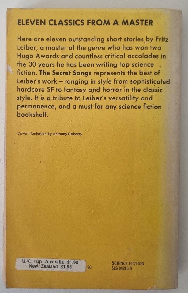 The Secret Songs - Fritz Leiber - Vinyl Kitchen