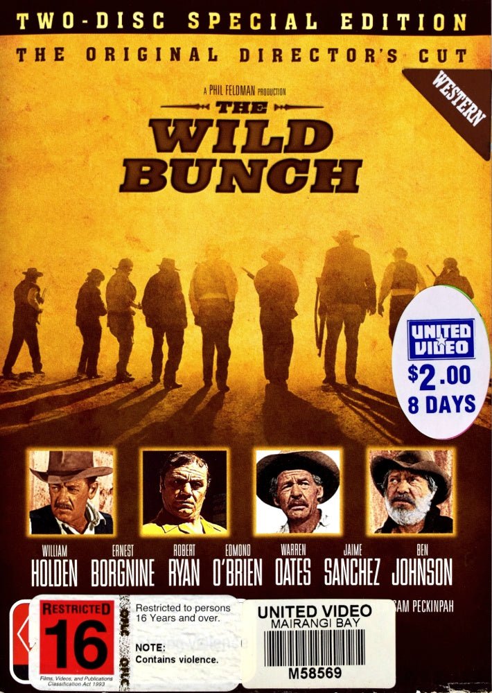 The Wild Bunch - 1969 (DVD) EX RENTAL - Vinyl Kitchen