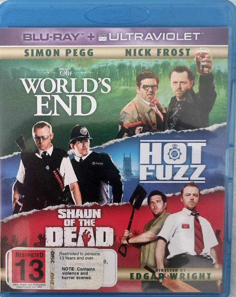 The World's End / Hot Fuzz / Shaun of the Dead - 2004 (Blu Ray) - Vinyl Kitchen