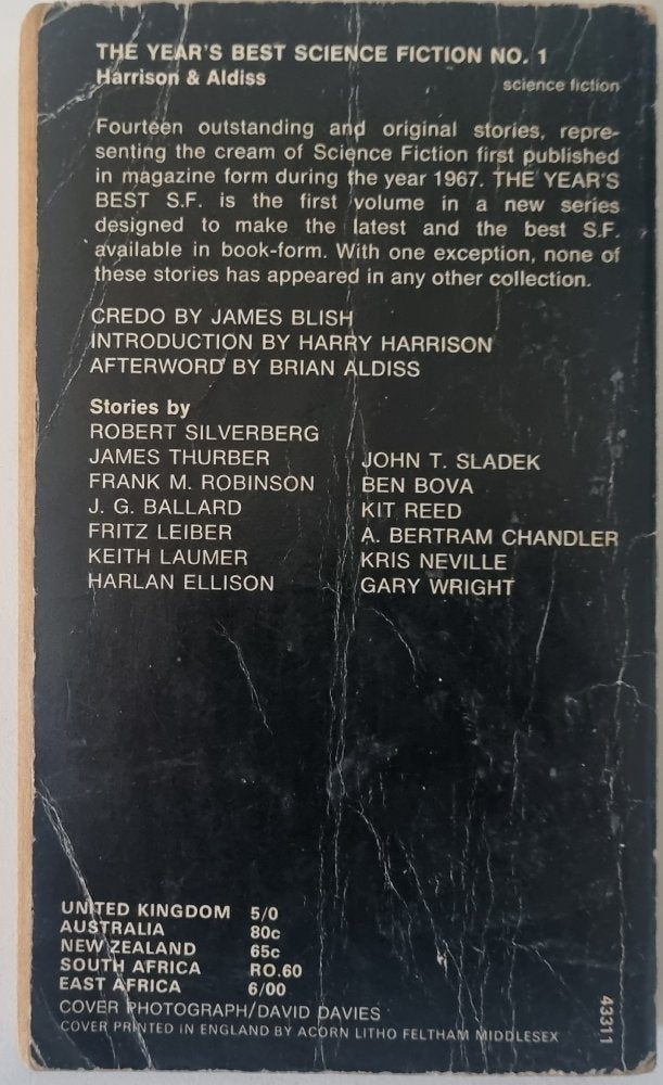 The Year's Best Science Fiction No. 1 - Vinyl Kitchen