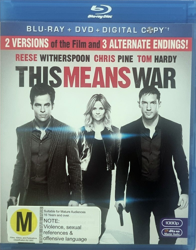This Means War (Blu Ray) + DVD - 2012 - Vinyl Kitchen