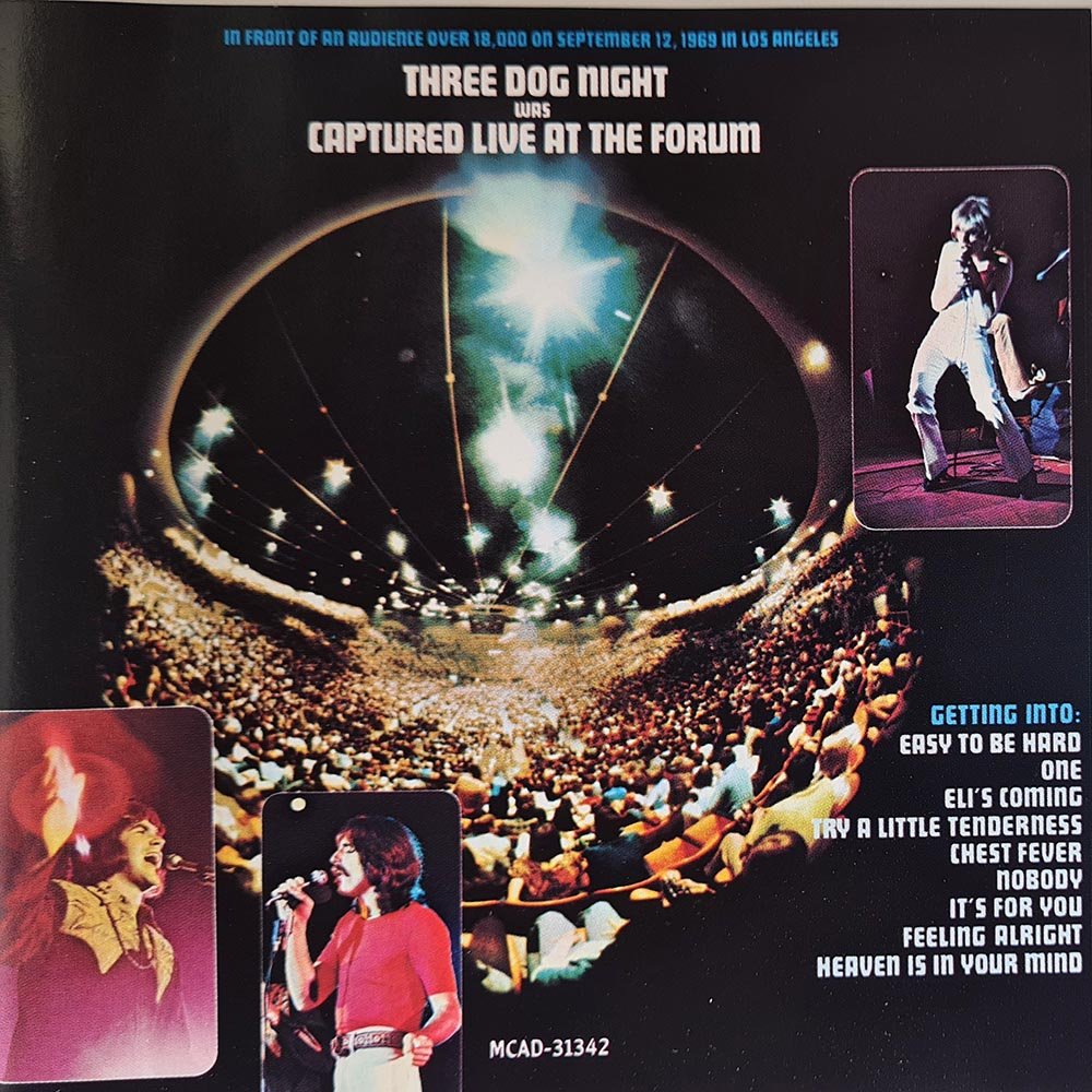 Three Dog Night - Captured Live At The Forum (CD) - Vinyl Kitchen