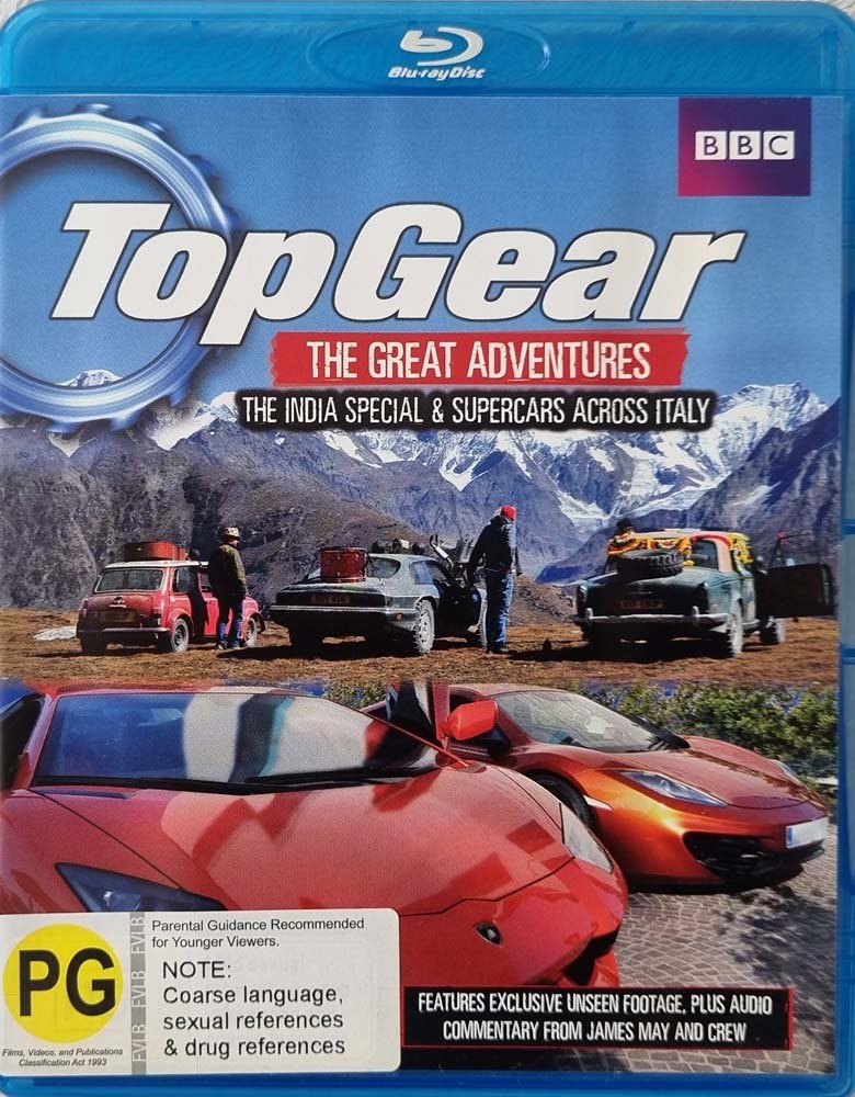 Top Gear - The Great Adventures - India and Italy (Blu Ray) - Vinyl Kitchen