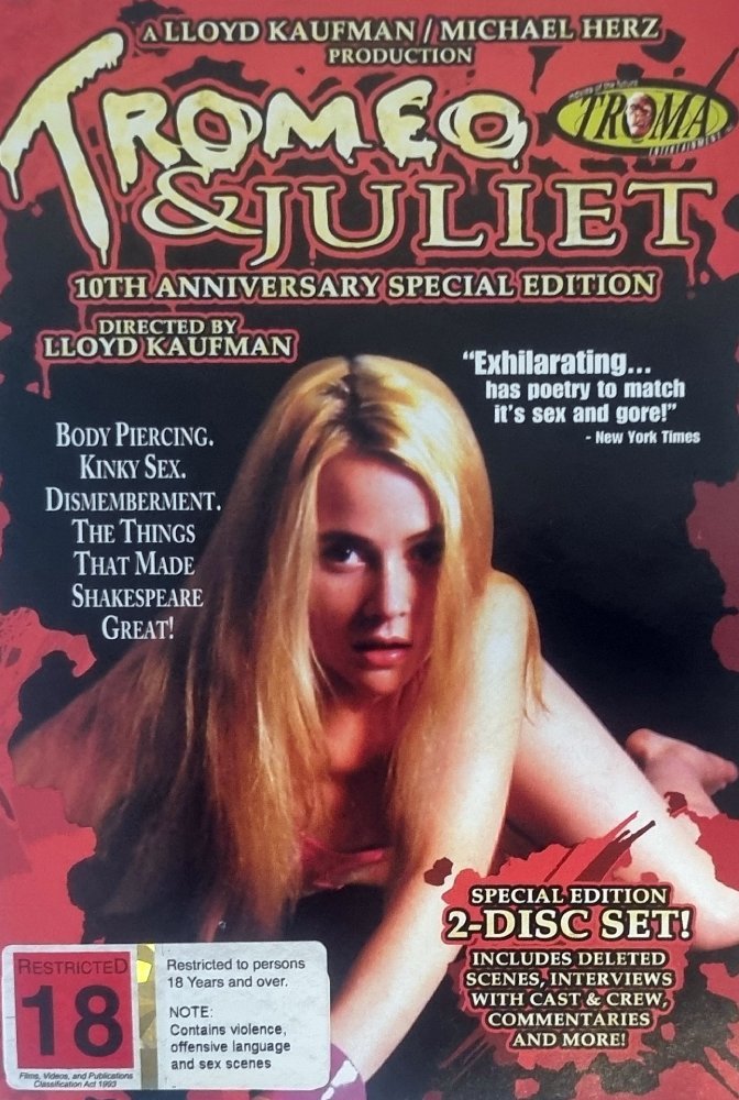 Tromeo & Juliet - Two Disc 10th Anniversary Special Edition - 1996 (DVD) - Vinyl Kitchen