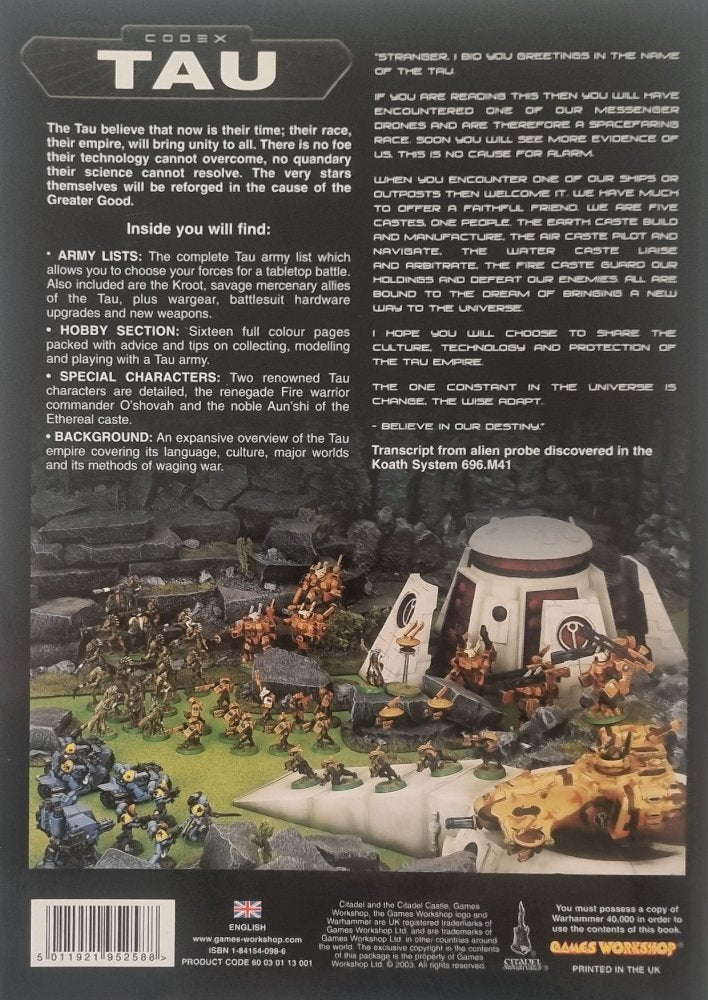 Warhammer 40,000: Tau Codex - 3rd Edition - Vinyl Kitchen