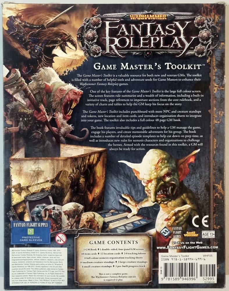 Warhammer Fantasy Roleplay - Game Master's Toolkit (3E) - Vinyl Kitchen