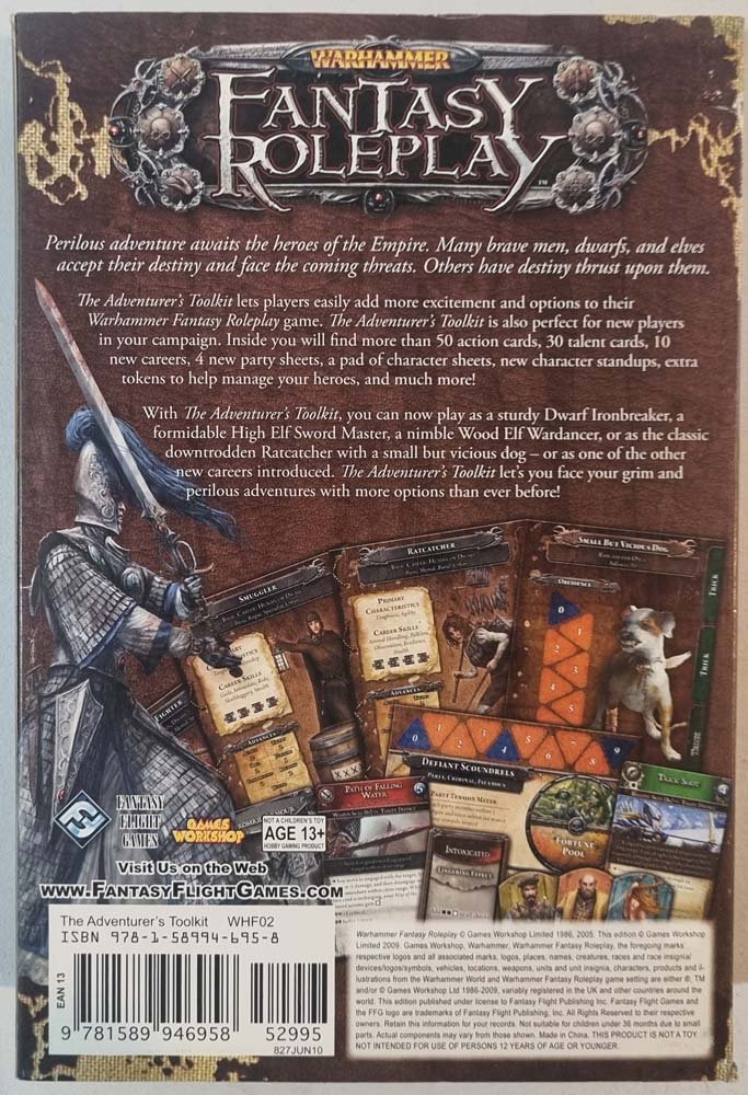 Warhammer Fantasy Roleplay - The Adventurer's Toolkit (3E) - Vinyl Kitchen