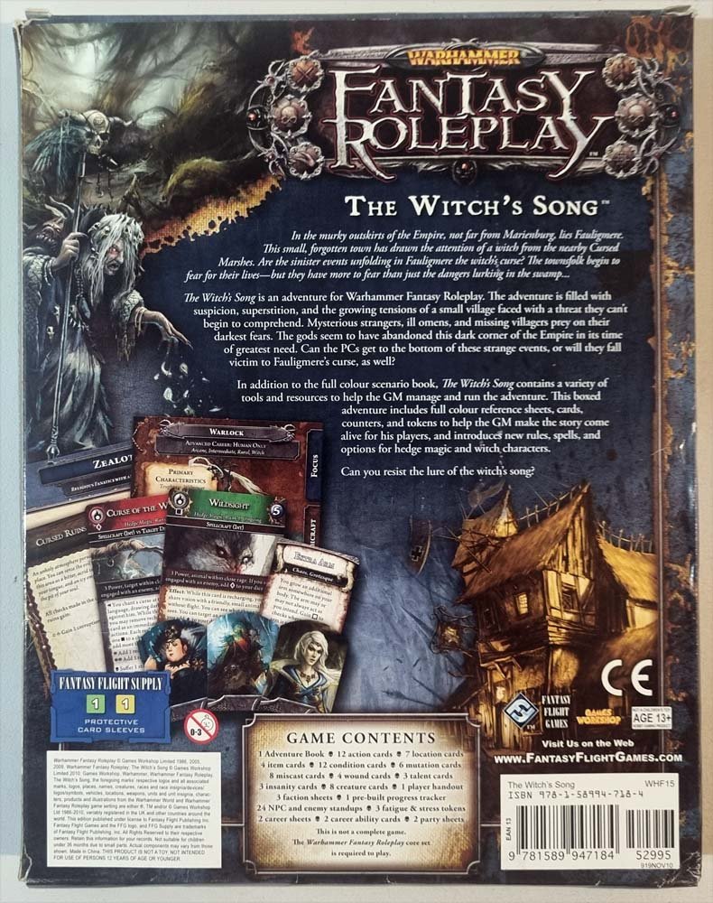 Warhammer Fantasy Roleplay - The Witch's Song (3E) - Vinyl Kitchen