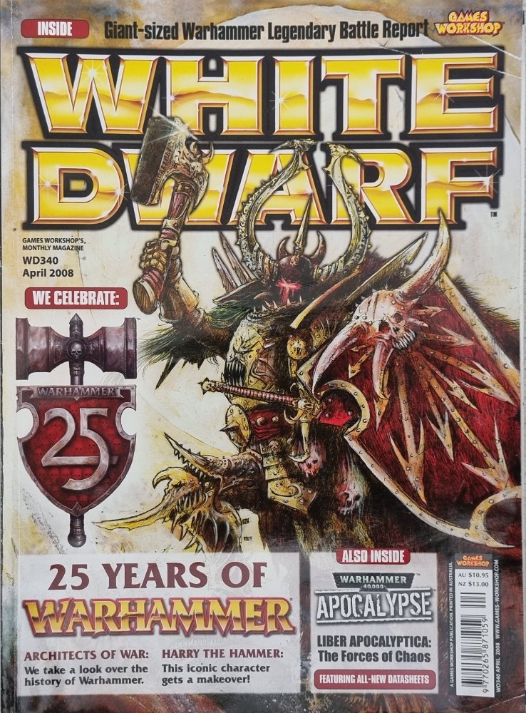 White Dwarf - Warhammer Magazine - April 2008 340 - Vinyl Kitchen