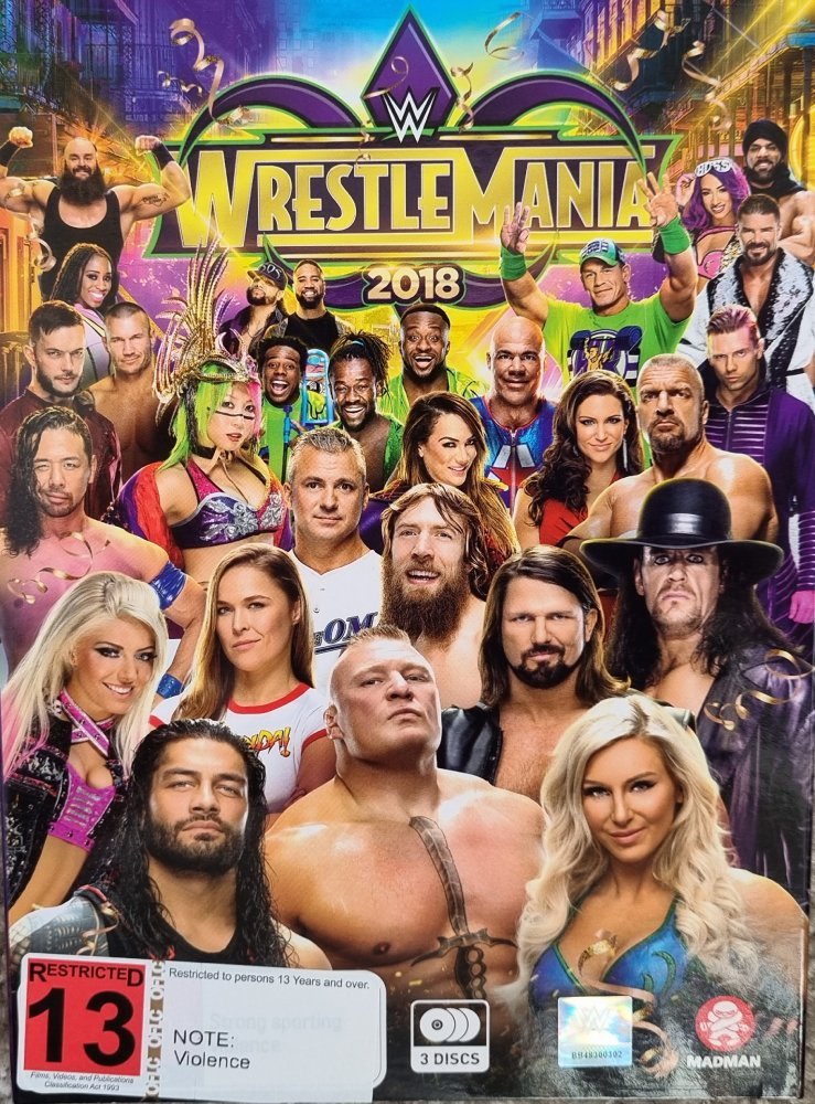 WWE: Wrestlemania 34 - 2018 (DVD) - Vinyl Kitchen