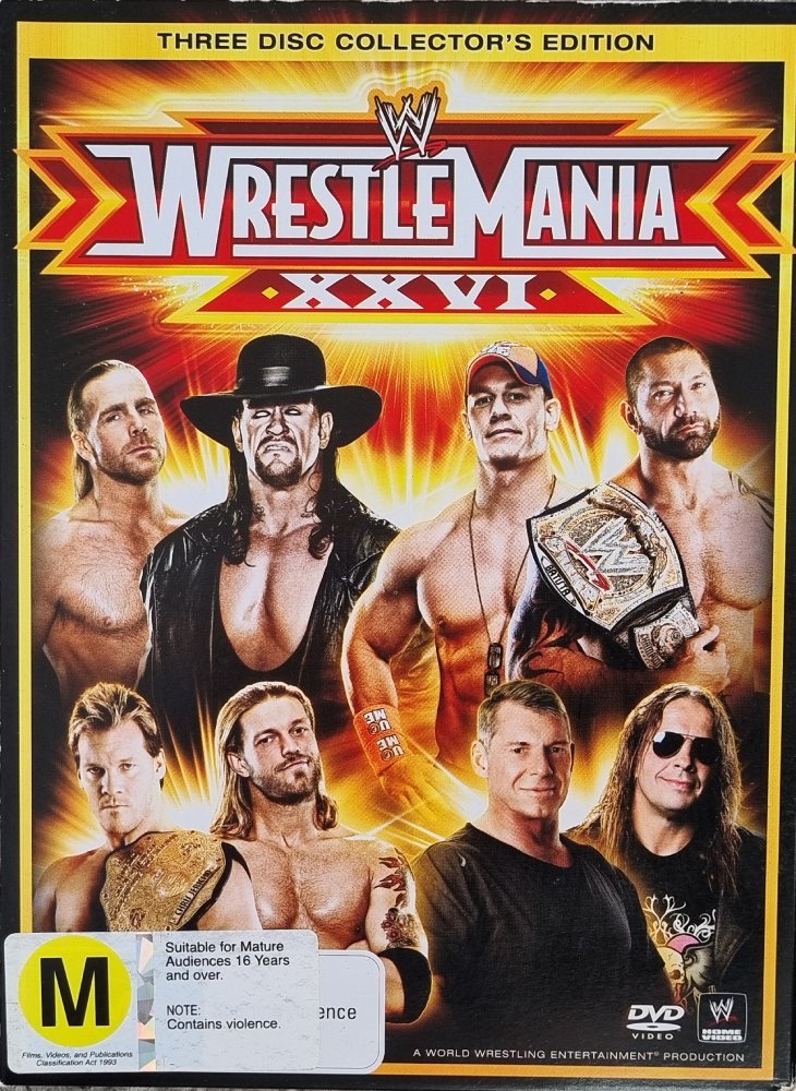 WWE: Wrestlemania XXVI (DVD) - Vinyl Kitchen
