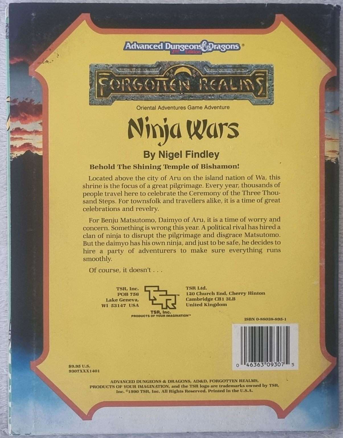 AD&D - Forgotten Realms - Ninja Wars (FROA1 9307) Default Title