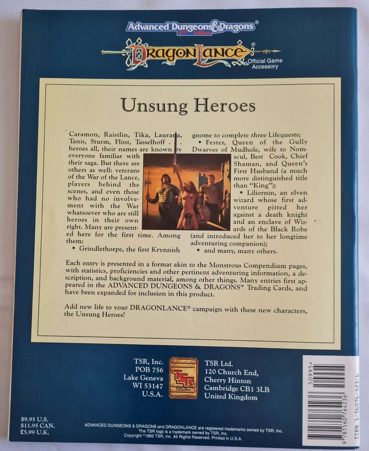 Advanced Dungeons and Dragons - Dragonlance - Unsung Heroes (DLR3 9383) Default Title