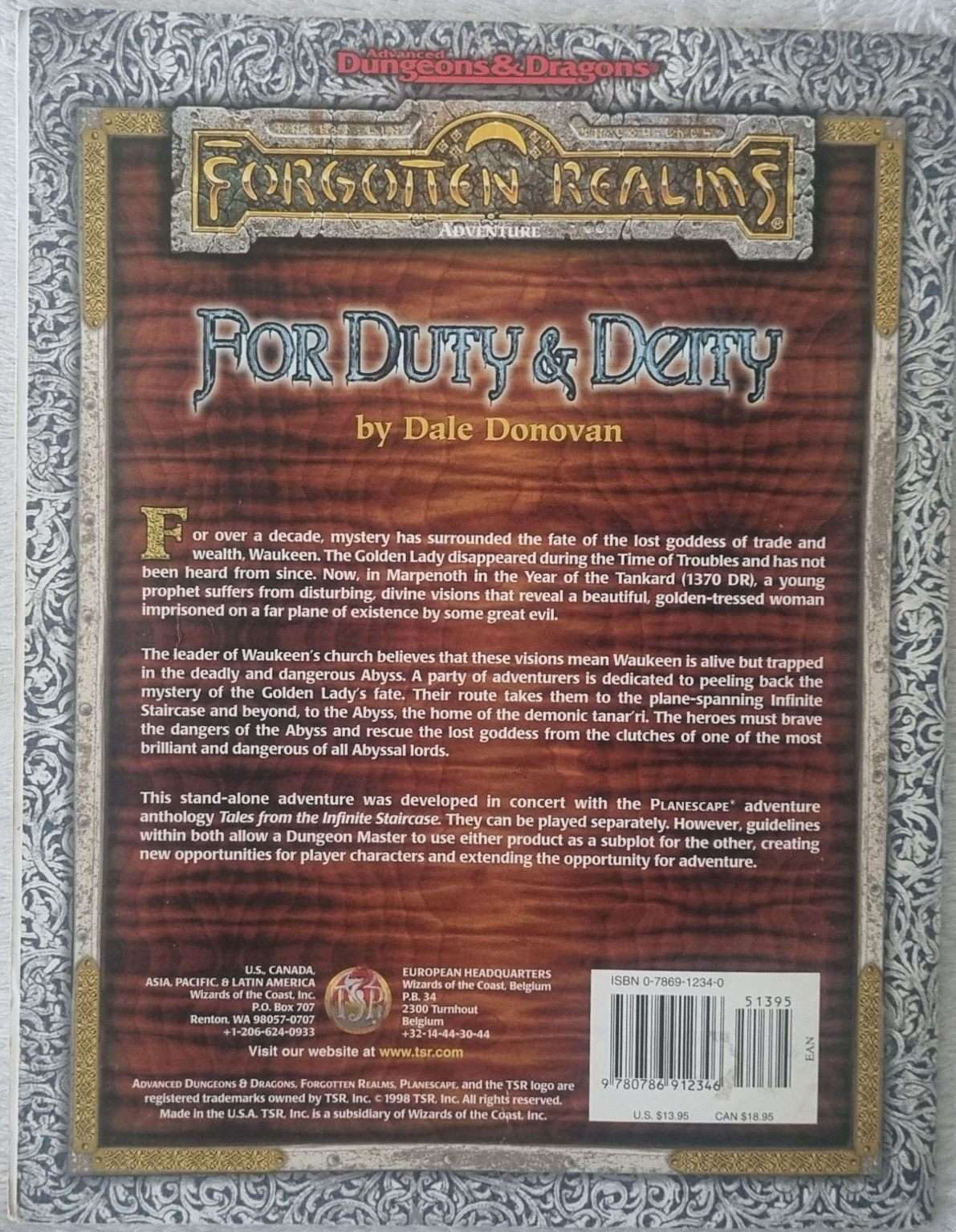 Advanced Dungeons and Dragons - Forgotten Realms - For Duty & Deity Default Title