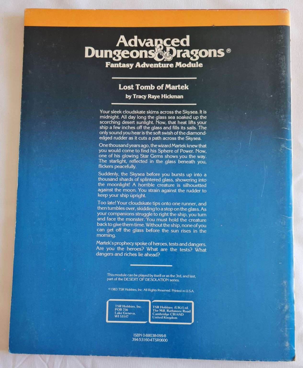 Advanced Dungeons and Dragons Module - Lost Tomb of Martek (I5 9054) Default Title