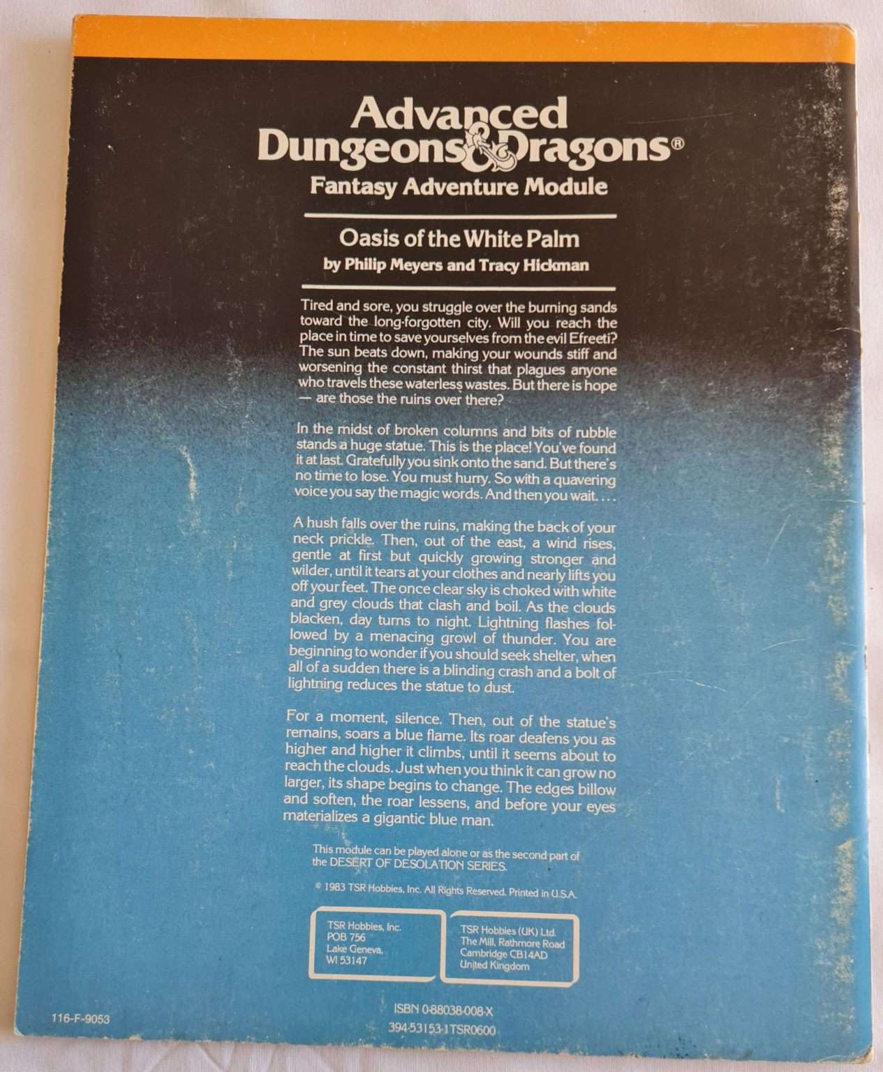 Advanced Dungeons and Dragons Module - Oasis of the White Palm (I4 9053) Default Title