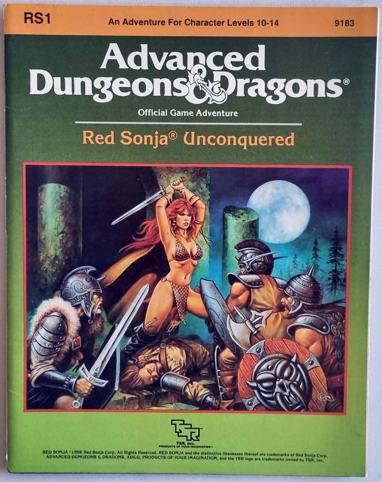 Advanced Dungeons and Dragons Module - Red Sonja Unconquered RS1 9183