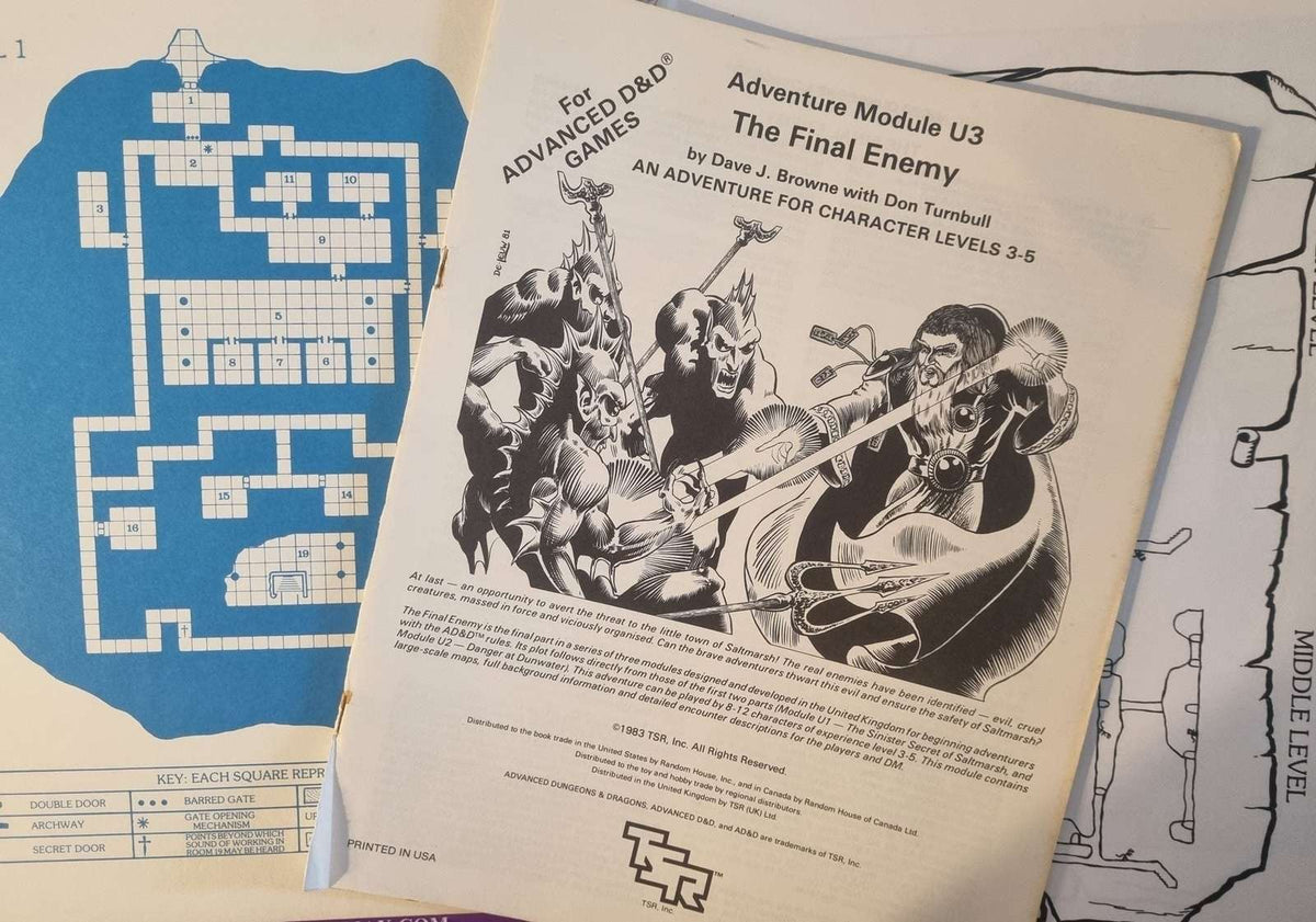 Advanced Dungeons and Dragons Module - The Final Enemy (U3)