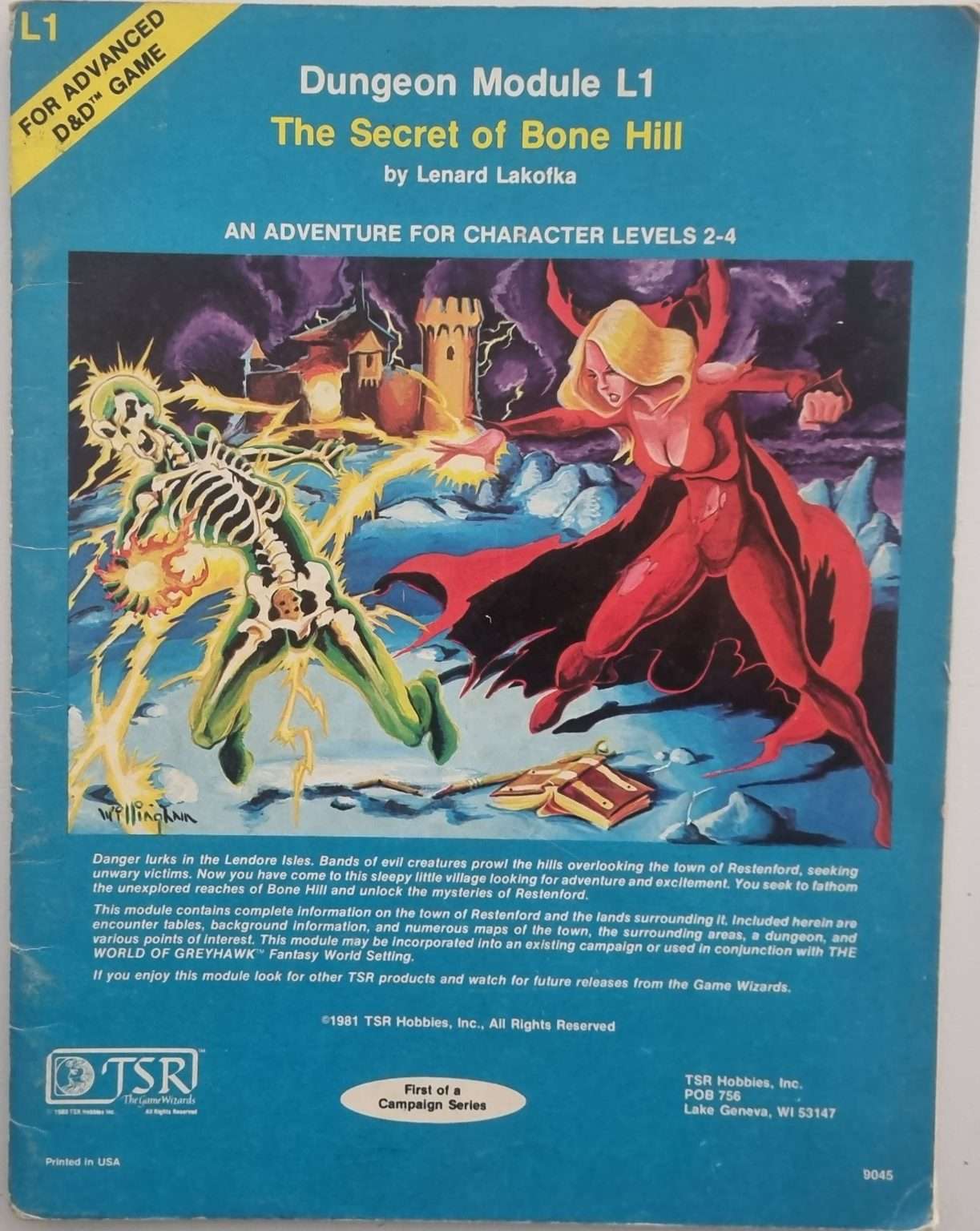 Advanced Dungeons and Dragons Module - The Secret of Bone Hill L1