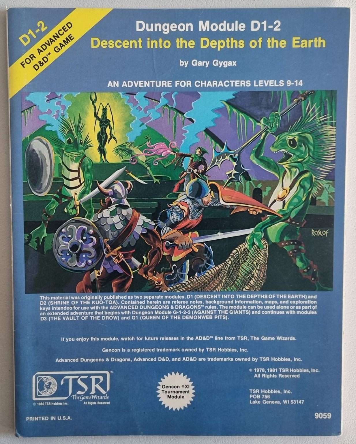 Advanced Dungeons & Dragons - Descent into the Depths of the Earth (D 1-2) Default Title