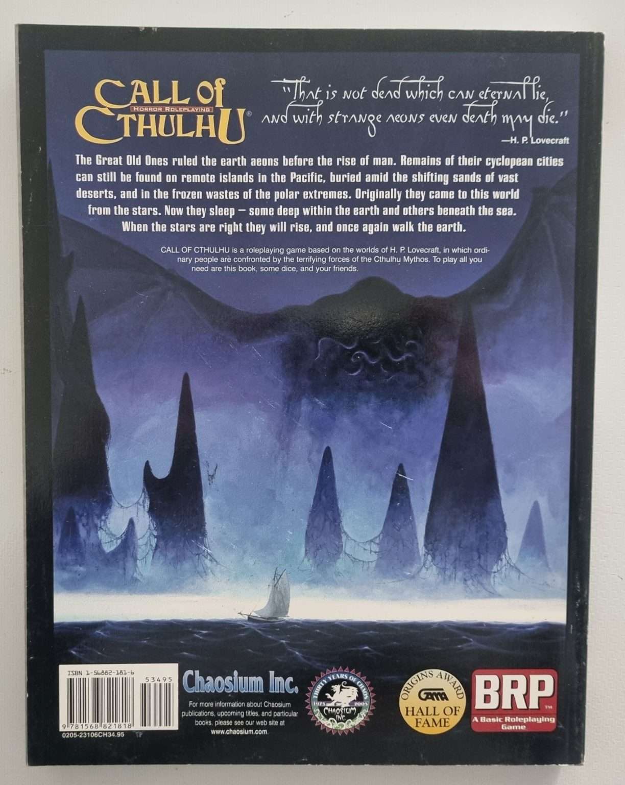 Call of Cthulhu - Horror Roleplaying - 6th Edition Default Title