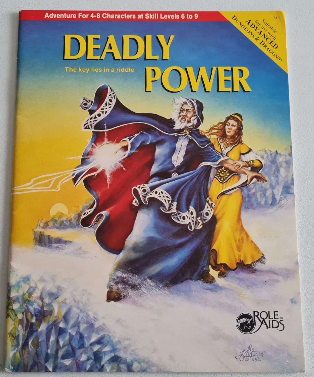 Deadly Power (Role Aids 716) Advanced Dungeons & Dragons Module