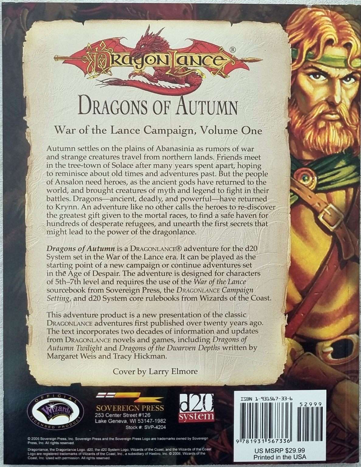 Dungeons and Dragons - Dragonlance: Dragons of Autumn (3.5e) Default Title