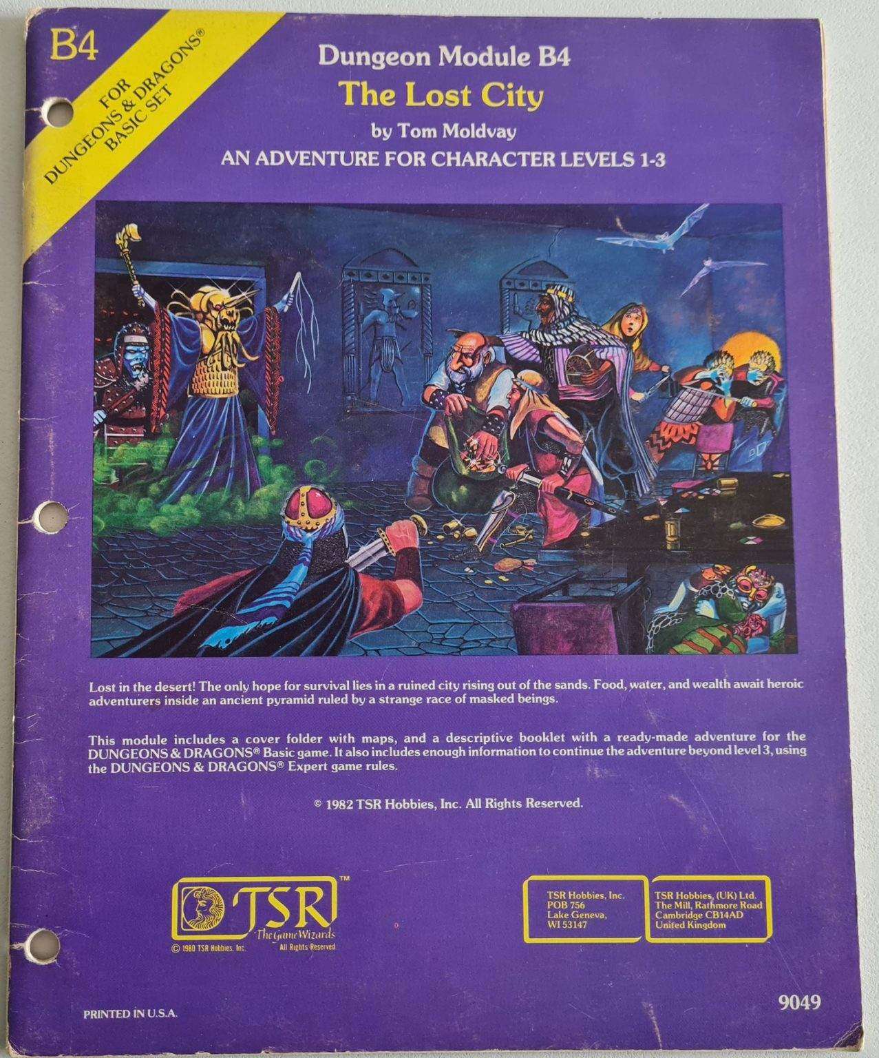 Dungeons and Dragons Module - The Lost City B4