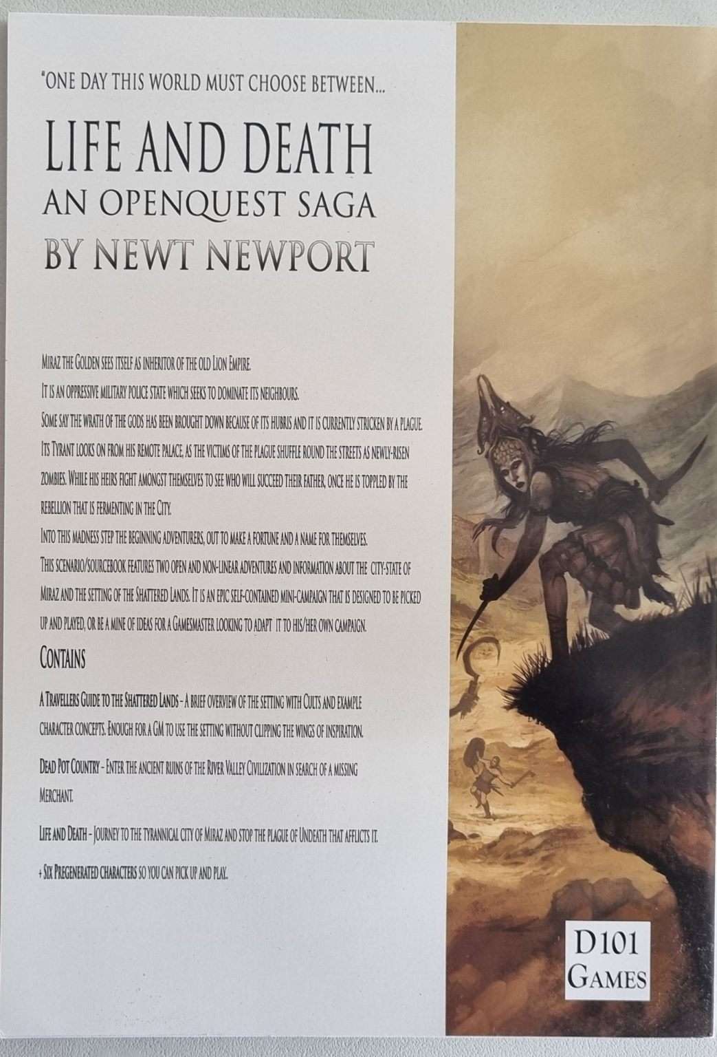 OpenQuest: Life and Death - A Saga of The Shattered Lands (D101 Games) Default Title
