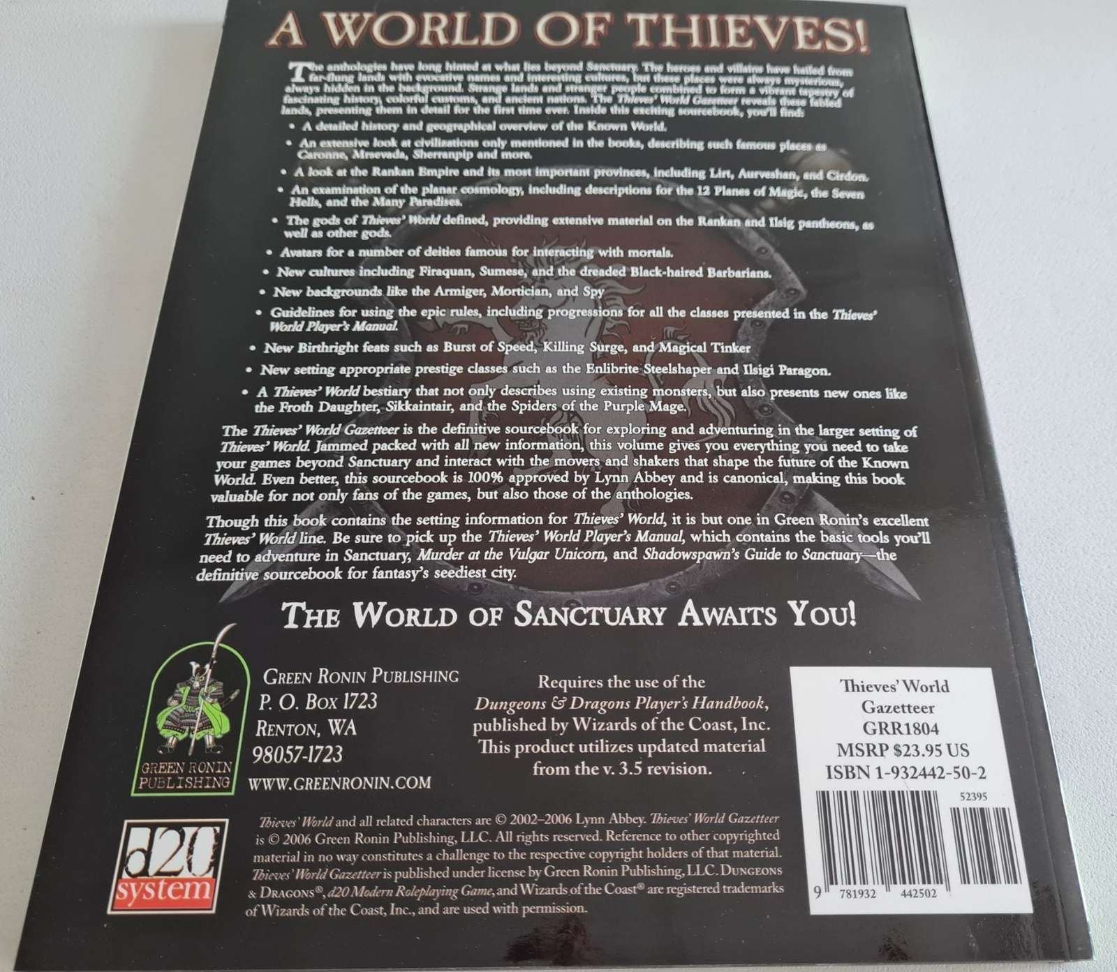 Thieves' World Gazetteer (D20 System)