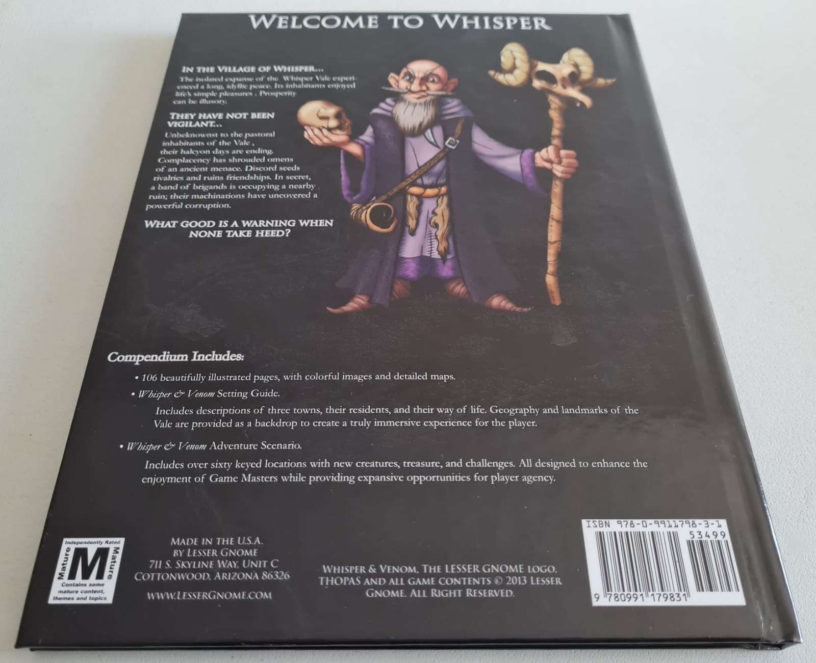 Whisper and Venom Compendium - Role Playing Adventure D&D Compatible